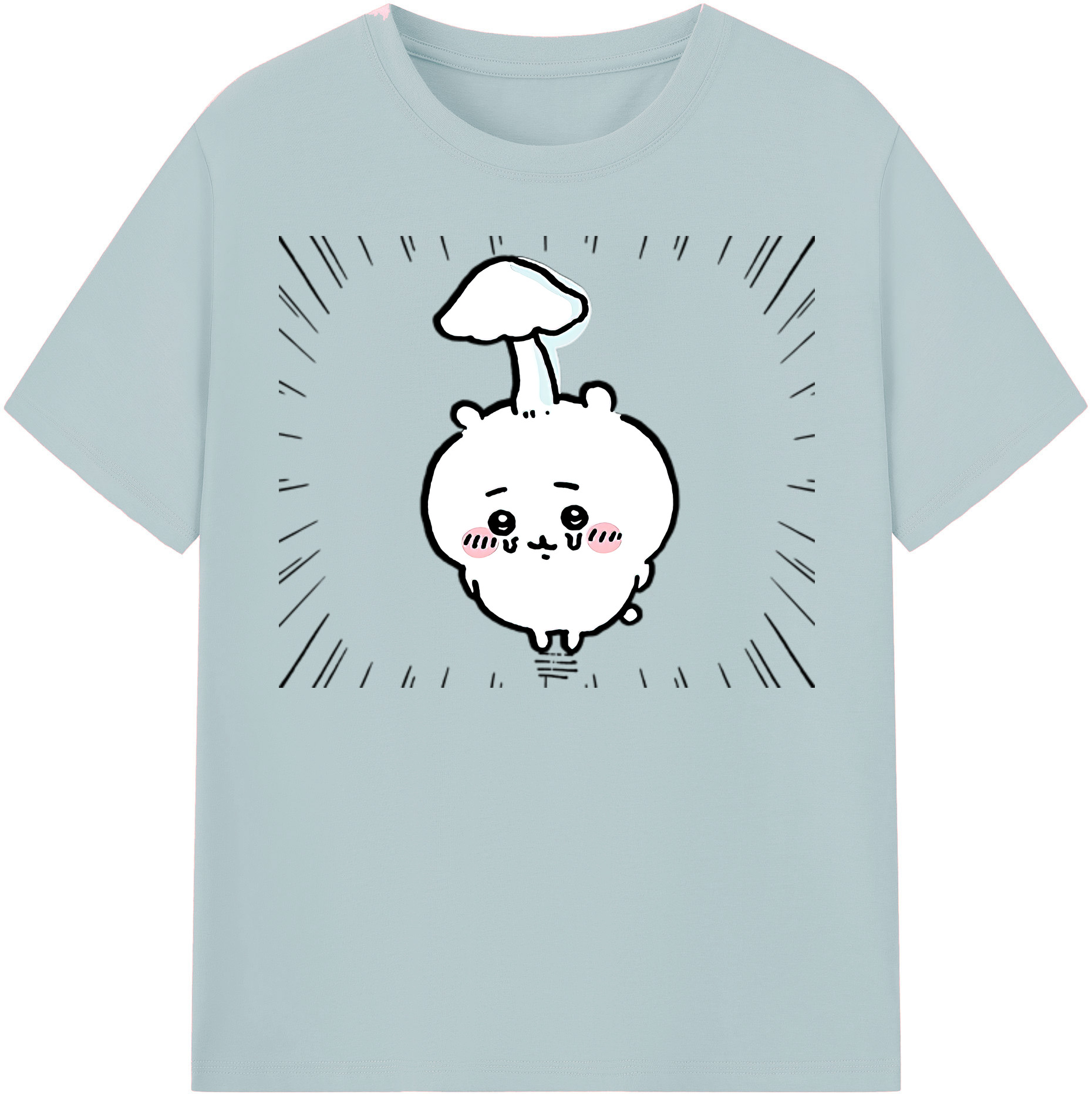 （画像用） ちいかわ ちいかわ Chii-kawa chiikawa 綿100％半袖Tシャツ（フロントプリント）